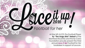 Proud Sponsor, Lace It Up 2016 - Football for her