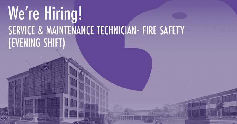 Service & Maintenance Technician- Fire Safety (Evening Shift)